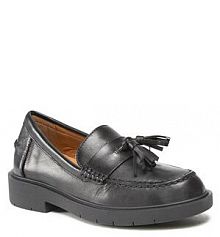 Półbuty wsuwane Geox czarne damskie