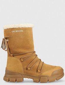 Śniegowce Love Moschino  beżowe damskie JA15904H0FIP2