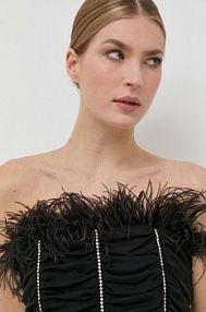 Top PATRIZIA PEPE  czarny damski 1M3990.J116