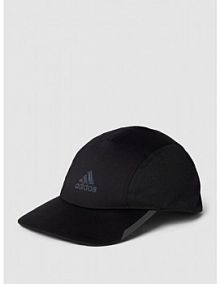 Czapka z daszkiem i nadrukiem z logo model RUN ADIDAS SPORTSWEAR czarna damska