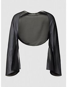 Kurtka koktajlowa z półprzezroczystego materiału Swing czarna damska EAN 6AD00800