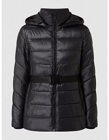 Kurtka pikowana z paskiem Calvin Klein Womenswear czarna damska EAN K20K204698