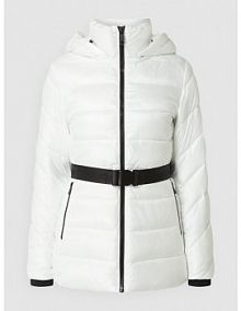 Kurtka pikowana z paskiem Calvin Klein Womenswear biała damska EAN K20K204698