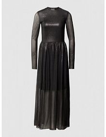 Długa sukienka z rozkloszowaną spódnicą model Marisan 2770 moves czarna EAN 175442770