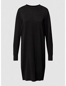 Sukienka z dzianiny ze stójką s.Oliver RED LABEL czarna EAN 2124079