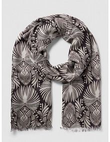 Szal we wzory na całej powierzchni Windsor szary damski EAN 30034977