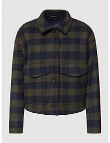 Kurtka ze wzorem w kratkę vichy Windsor oliwkowa damska EAN 30034226