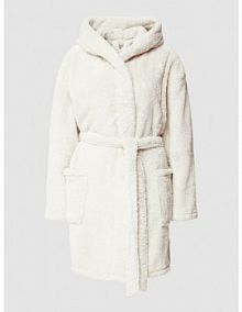 Szlafrok z wpuszczanymi kieszeniami Schiesser biały damski EAN 178419