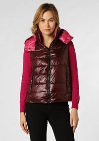 Kamizelka pikowana czerwona zero damska
