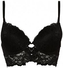 Biustonosz pushup czarny Lascana