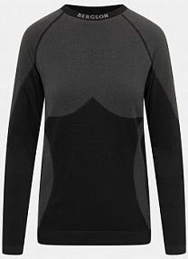 Longsleeve BERGSON czarny damski