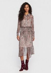 Sukienka koszulowa Guess różowa 