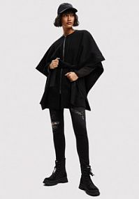 Ponczo Desigual czarne 