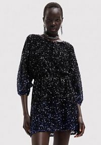 Sukienka koktajlowa Desigual czarna 