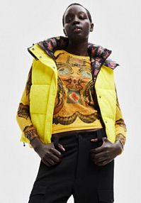 Kamizelka Desigual żółta damska 