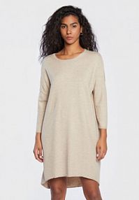 Sukienka dzianinowa Moss Copenhagen beżowa Rachelle 16172  Regular Fit