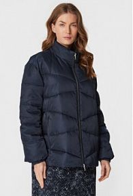 Kurtka puchowa Marc Aurel granatowa damska Przejściowa