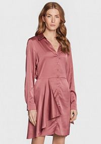 Sukienka koszulowa Guess różowa 