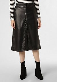 Spódnica  Kobiety Sztuczna skóra czarna jednolity M Aygill's