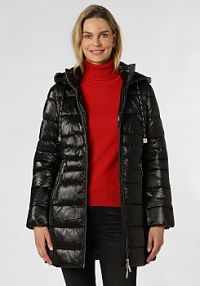 Płaszcz pikowany czarny Liu Jo Collection damski