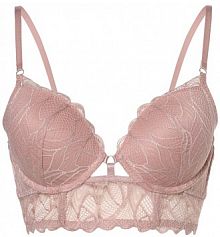 Biustonosz pushup różowy Lascana