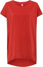 Długi T-shirt z czystej bawełny  damski Bonprix