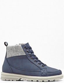 Botki sznurowane z profilowaną podeszwą  damskie Bonprix