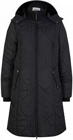 Krótki płaszcz z  pikowanym przeszyciem w diamentowy wzór, z zamkami po bokach  damski Bonprix