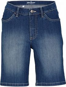 Bermudy dżinsowe ze średnim stanem  Bonprix