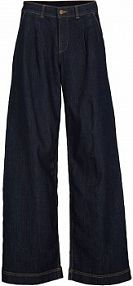 Dżinsy o kroju wide leg, high waist z wygodnym pasem  damskie Bonprix