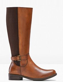 Kozaki skórzane  damskie Bonprix