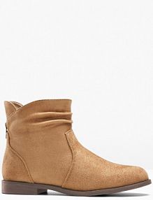 Botki z marszczeniem  damskie Bonprix