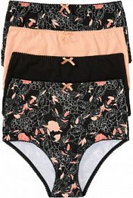 Figi z wysoką talią (4 pary)  Bonprix