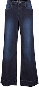 Dżinsy wide leg, mid waist, ze stretchem  damskie Bonprix