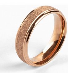 Pierścionek ze stali szlachetnej z matowymi elementami  Bonprix