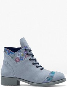 Botki sznurowane skórzane  damskie Bonprix