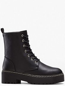 Botki sznurowane z profilowaną podeszwą  damskie Bonprix