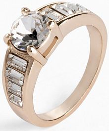 Pierścionek z kryształami  Bonprix