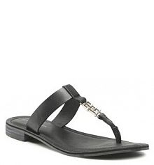 Japonki Tommy Hilfiger czarne damskie