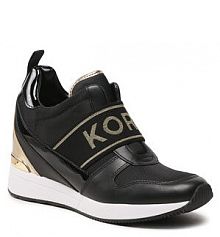 Półbuty na koturnie MICHAEL Michael Kors czarne