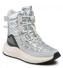 Botki EA7 Emporio Armani srebrne damskie
