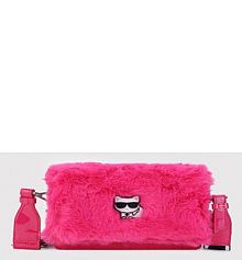 Torebka listonoszka Karl Lagerfeld Kids różowa