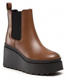Botki na obcasie ONLY Shoes brązowe