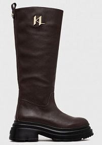 Kozaki Karl Lagerfeld  brązowe damskie KL45090.044