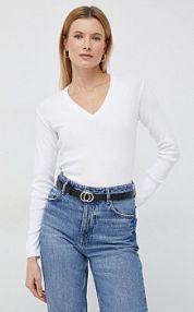 Sweter United Colors of Benetton  biały damski 1091D4625.101