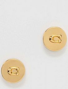 Kolczyki Coach  złote 352957GLD
