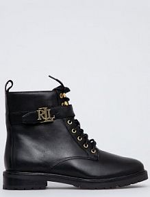 Botki Lauren Ralph Lauren  czarne damskie 802838413001.