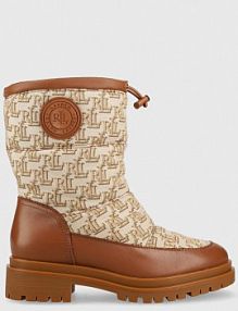 Botki Lauren Ralph Lauren  brązowe damskie 802882382002.