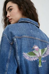 Kurtka jeansowe mustang  niebieska damska 1012775.5000.