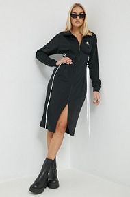 Sukienka midi adidas Originals  czarna HK5075